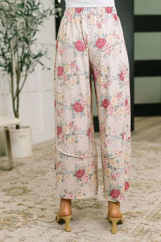 Follow the Flow Wide Leg Floral Bottoms - West Avenue