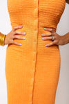 One More Day Midi Dress - Orange