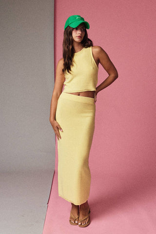 Lara Ribbed Knit Two Piece Set - West Avenue