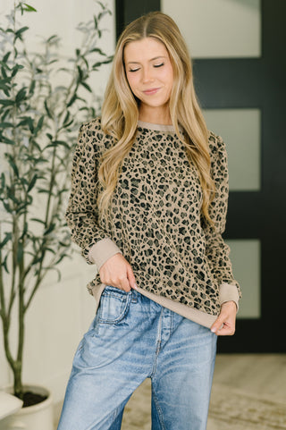 On The Prowl Leopard Print Top - West Avenue