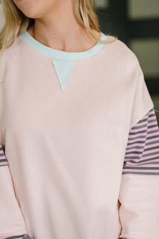 Outside the Lines Oversized Color Block  Pullover - West Avenue