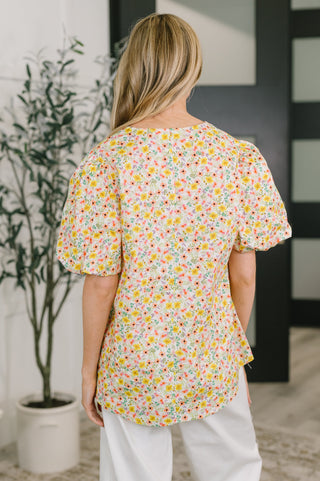 Seven Days a Week Balloon Sleeve Blouse - West Avenue