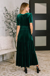 Softest Touch Velvet Tiered Dress