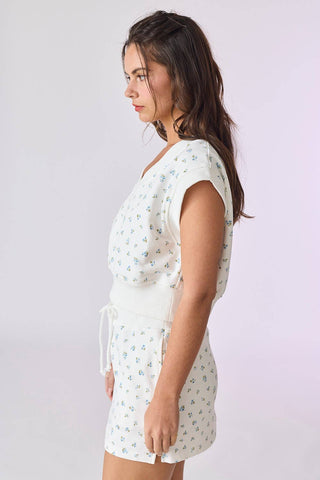 Claire Floral Print Knit Set - West Avenue