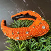 Sandy + Rizzo Pumpkin Tweed Headband