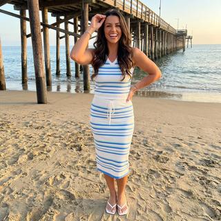 Riviera Striped Knit Set