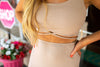 Make It Easy Taupe Dress