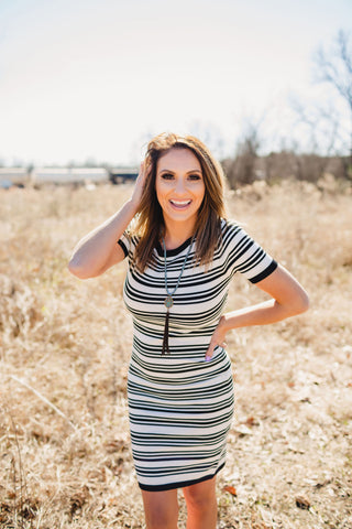 Lead Me On Bodycon Dress - West Avenue