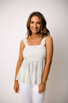 That's The Way Smocked Tank - Ivory