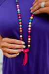 Rainbow Bead Necklace (2 Colors)