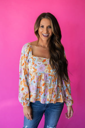Over Again Floral Top
