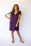 Back To The Basics Knit Dress - Violet