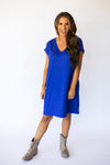 Back To The Basics Knit Dress - Royal Blue