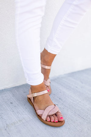 The Kaylee Rose Gold Sandals