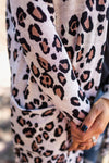 All On You Leopard Cardigan - Oatmeal