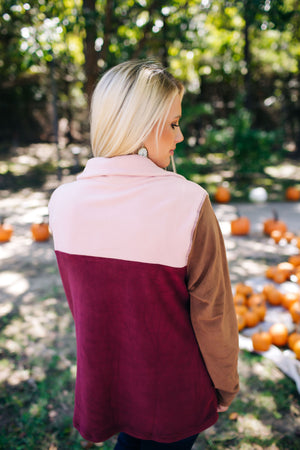 Wherever You Are Color Block Sweater