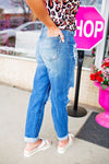 The Brayleigh Distressed Mom Jeans