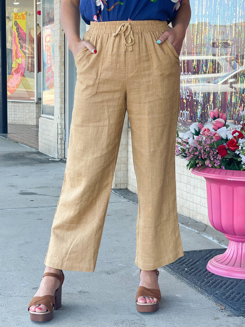 Be Right Now Linen Pants