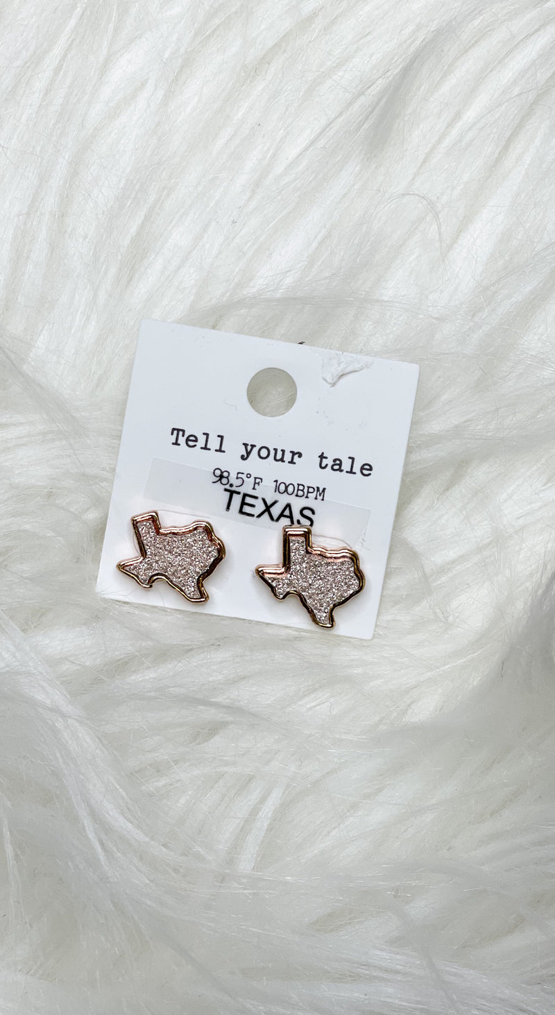 Texas Druzy Stud Earrings
