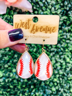 Baseball Statement Earrings
